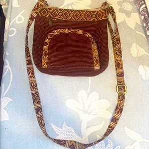 Green Jute crossbody bag